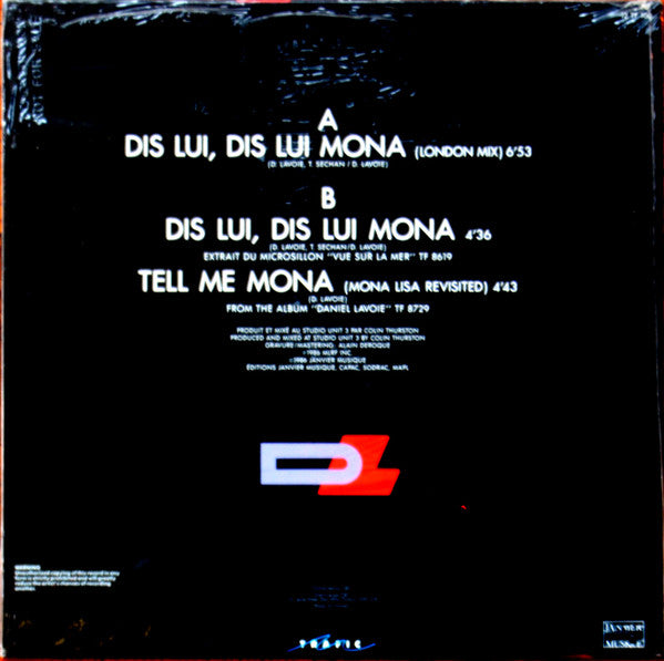 Dis Lui, Dis Lui Mona Daniel Lavoie