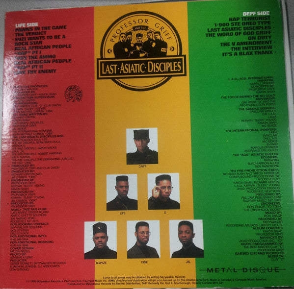 Pawns In The Game Professor Griff And The Last Asiatic Disciples