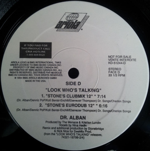 Look Who's Talking / Love Is Magic Dr. Alban,Loft