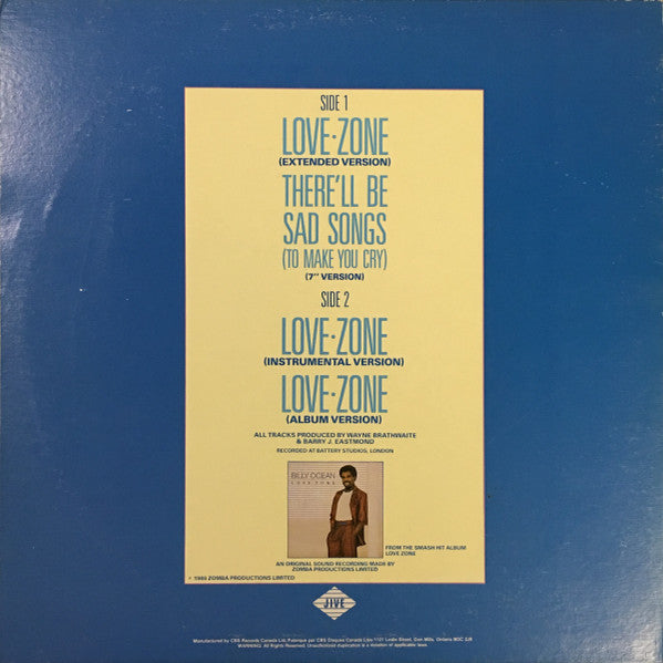 Love Zone / There'll Be Sad Songs (To Make You Cry) 2 Billy Ocean
