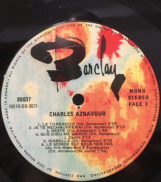 Charles Aznavour | Rectangle Triangle  