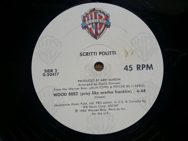 Wood Beez (Pray Like Aretha Franklin) Scritti Politti
