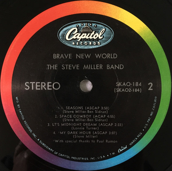 Brave New World Steve Miller Band