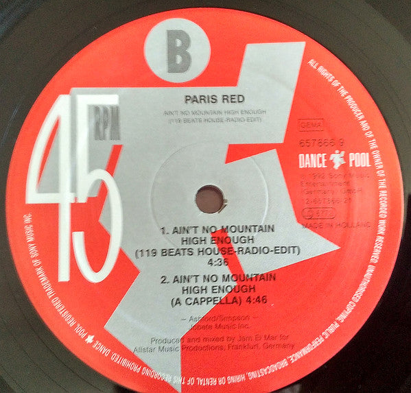 Ain't No Mountain High Enough Remix Paris Red