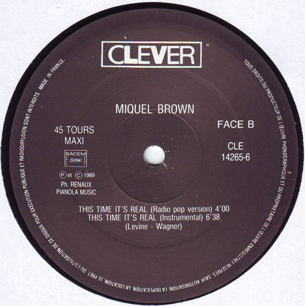 This Time It's Real Miquel Brown