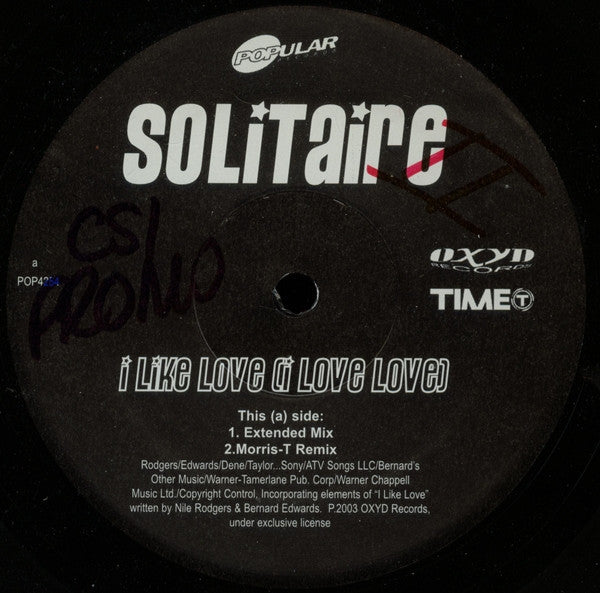 I Like Love (I Love Love) / Let It Rain Solitaire,4 Strings
