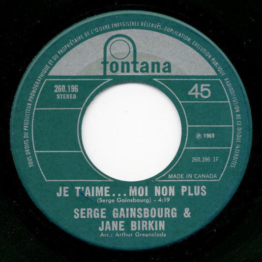 Je T'aime...Moi Non Plus / Jane B. | Rectangle Triangle