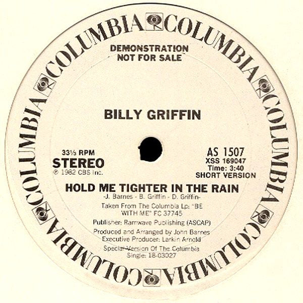 Hold Me Tighter In The Rain Billy Griffin