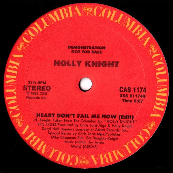 Heart Don't Fail Me Now Holly Knight