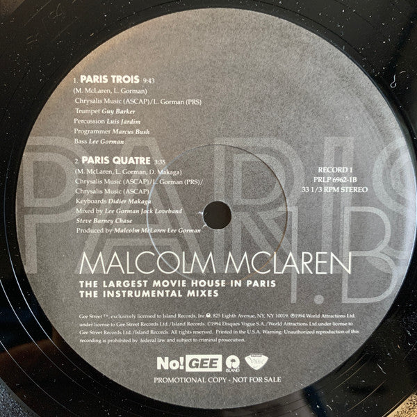 Le plus grand cinéma de Paris Malcolm McLaren