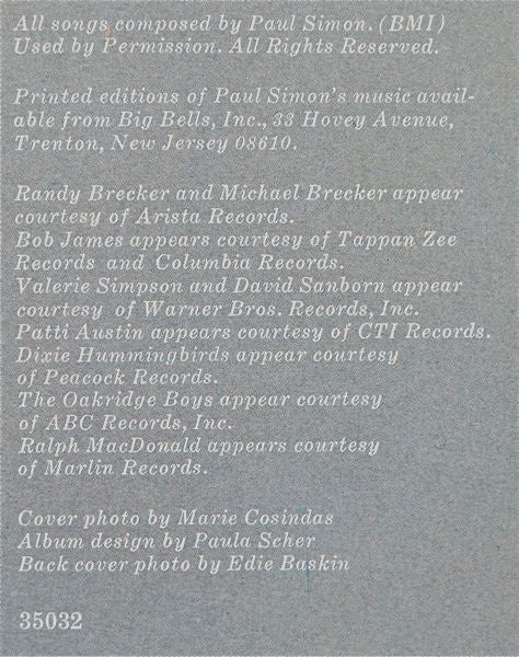 Les plus grands succès, etc. Paul Simon