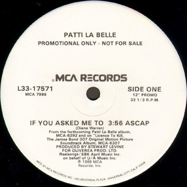 If You Asked Me To Patti LaBelle