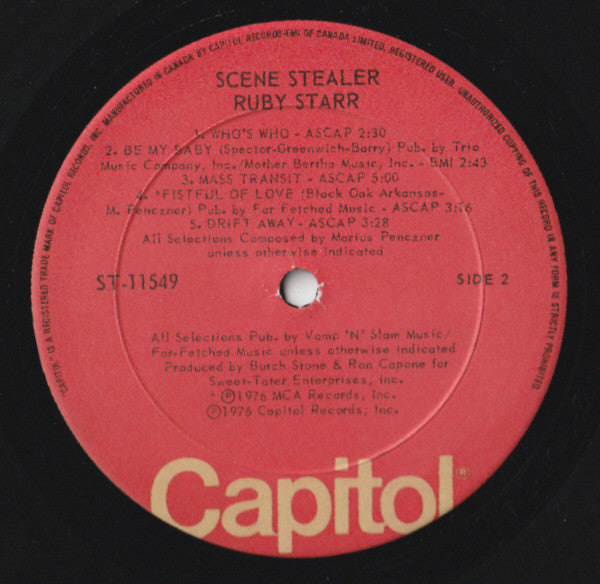 Voleur de scène Ruby Starr