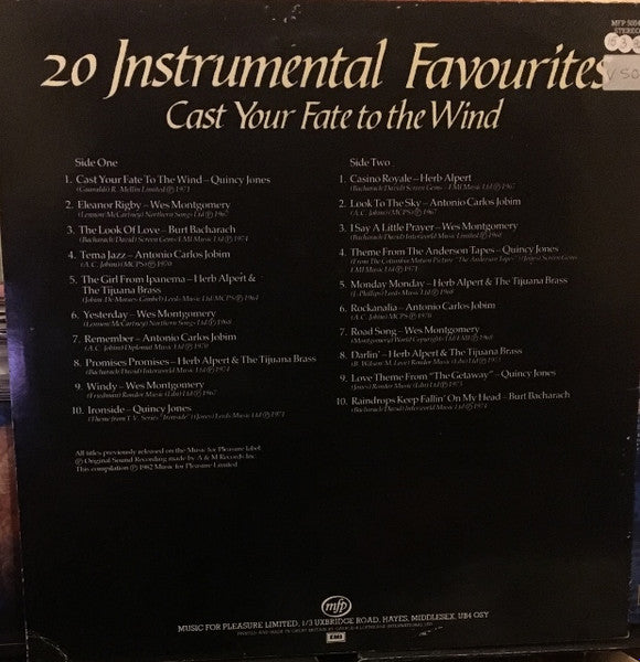 20 Instrumental Favourites Cast Your Fate To The Wind | Rectangle Triangle