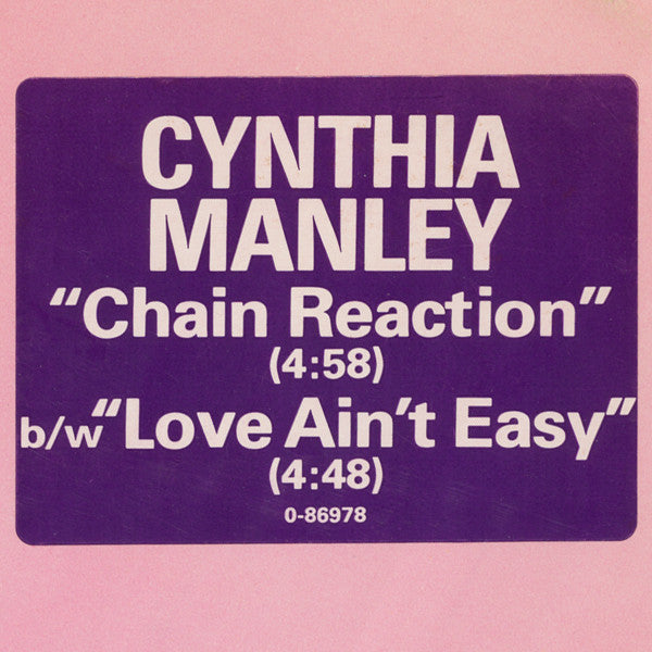 Réaction en chaîne / L'amour n'est pas facile Cynthia Manley