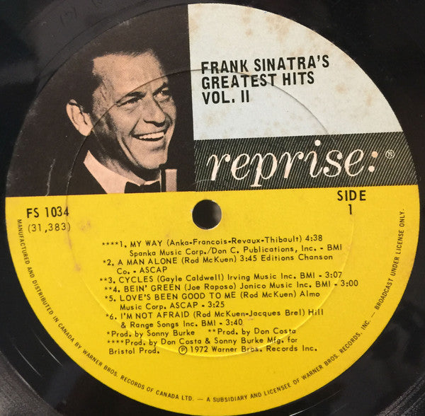 Frank Sinatra's Greatest Hits Vol. 2 | Rectangle Triangle