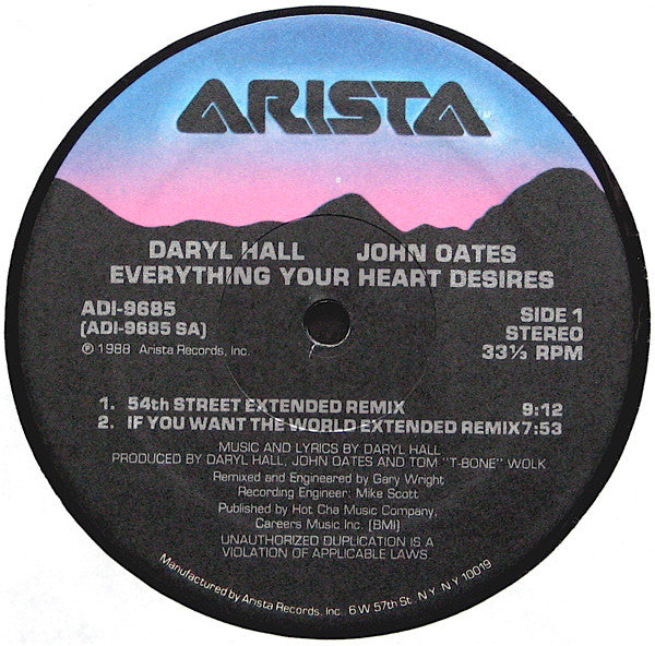 Everything Your Heart Desires Daryl Hall & John Oates