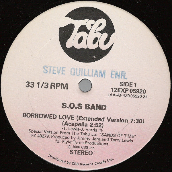 Borrowed Love The S.O.S. Band