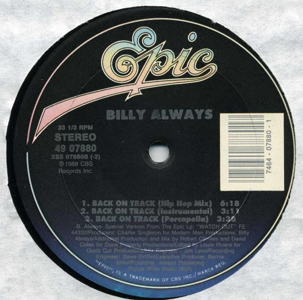 Back On Track Billy Always
