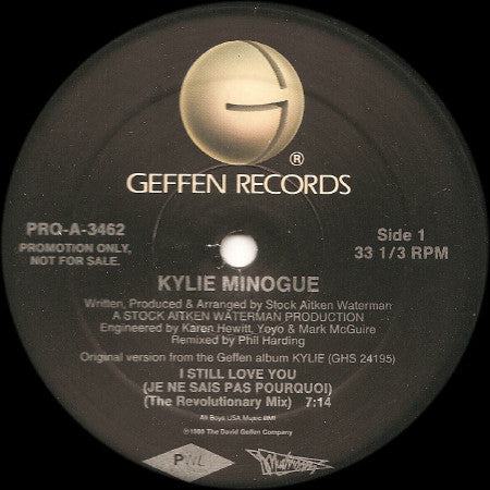 Je t'aime toujours (Je ne sais pas pourquoi) Kylie Minogue
