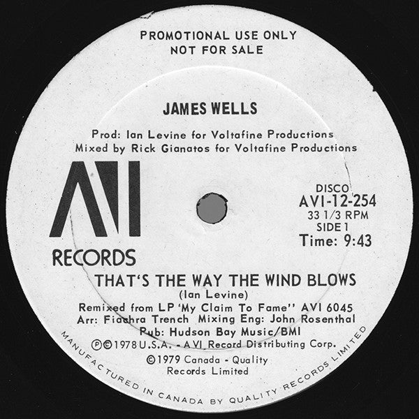 That's The Way The Wind Blows James Wells
