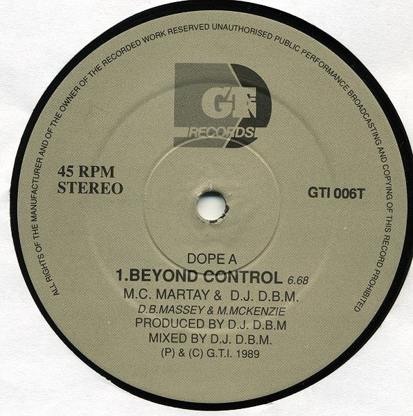 Beyond Control / Female Force Martay 'n' DBM