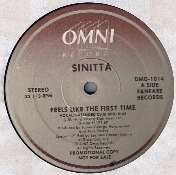 Feels Like The First Time Sinitta