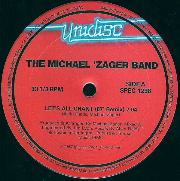 Let's All Chant (87' Remix) / Angel Eyes The Michael Zager Band,Lime (2)