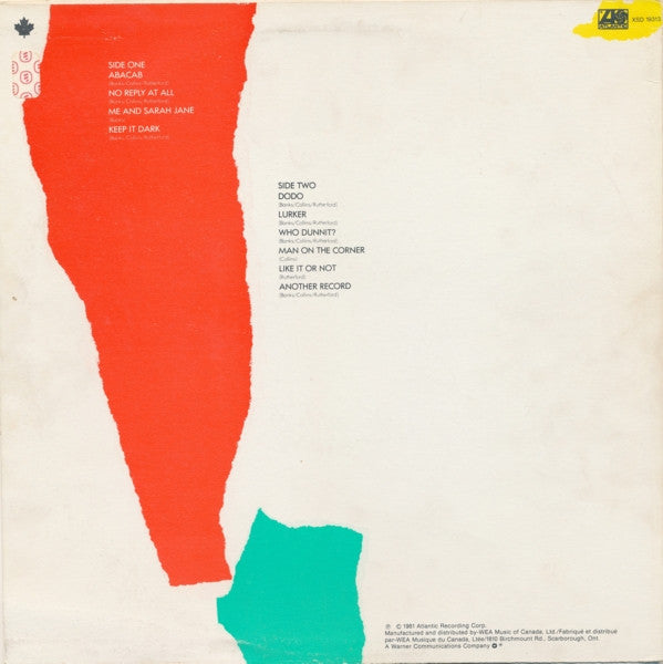 Abacab Genèse