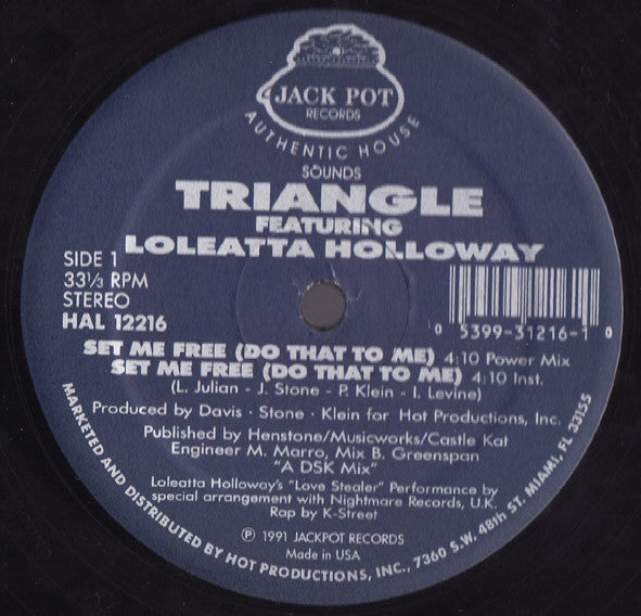 Set Me Free (Do That To Me) 3 Triangle (6),Loleatta Holloway