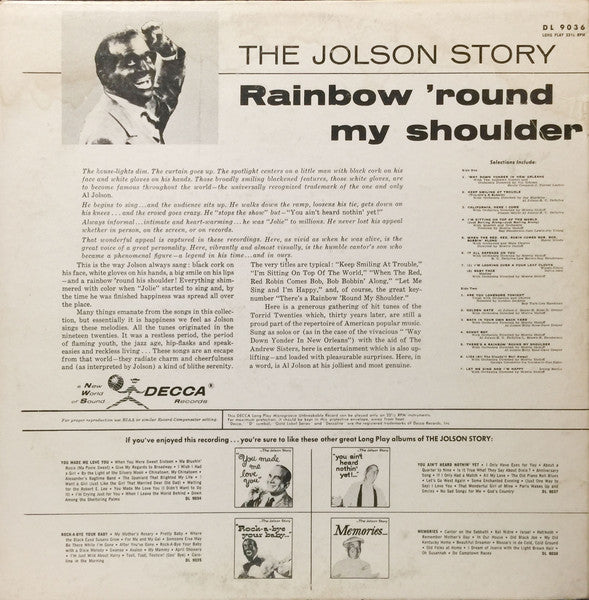 The Jolson Story - Rainbow 'Round My Shoulder | Rectangle Triangle  