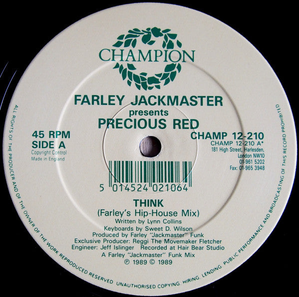 Think! Farley "Jackmaster" Funk,Precious Red