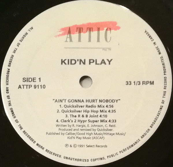 Ain't Gonna Hurt Nobody / Kiss You Back Kid 'N' Play,Digital Underground