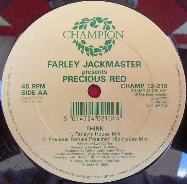 Think! Farley "Jackmaster" Funk,Precious Red