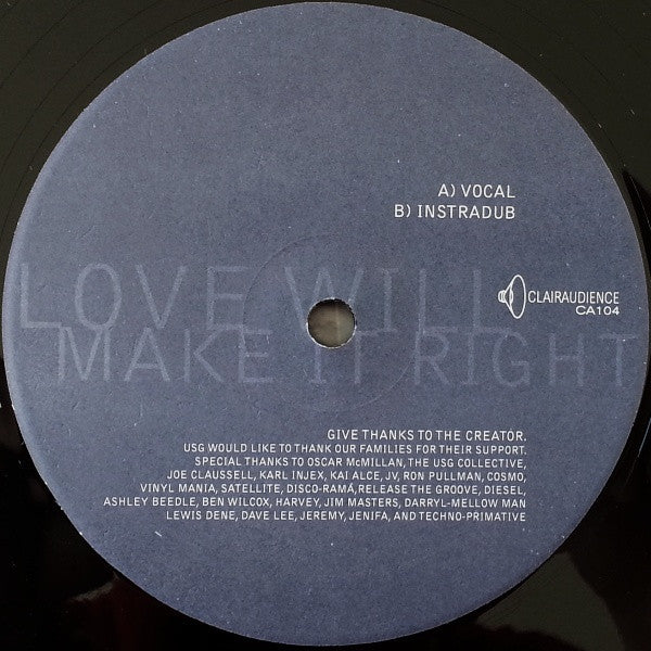 Love Will Make It Right | Rectangle Triangle  