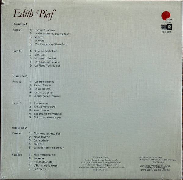 Édith Piaf Édith Piaf