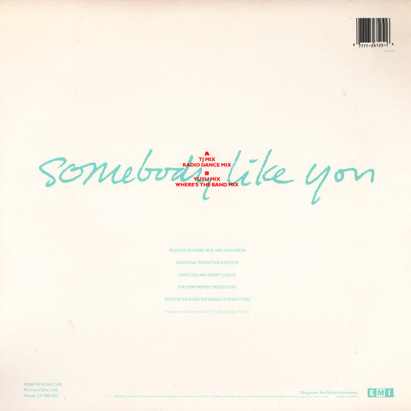 Somebody Like You 5 Robbie Nevil