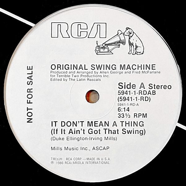 Ça ne veut rien dire (si ça n'a pas ce swing) Machine à balançoire originale