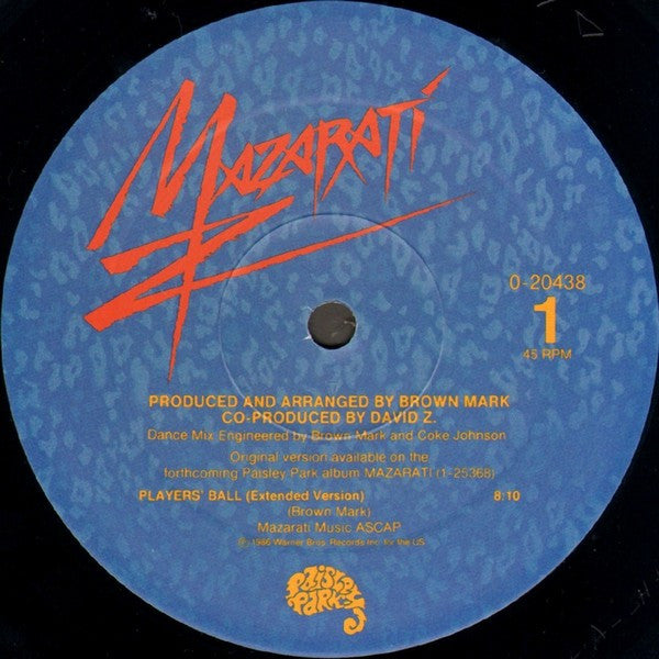 Players' Ball Mazarati