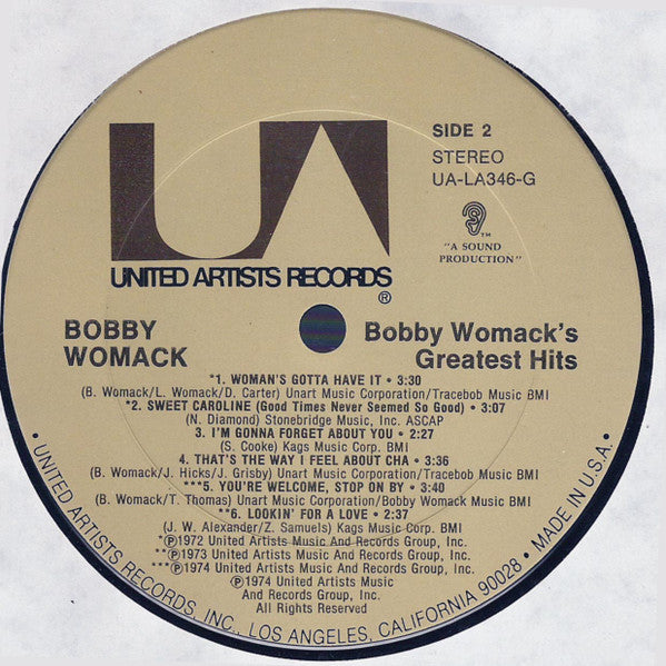 Bobby Womack's Greatest Hits Bobby Womack