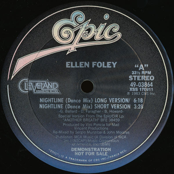 Nightline (Dance Mix) Ellen Foley