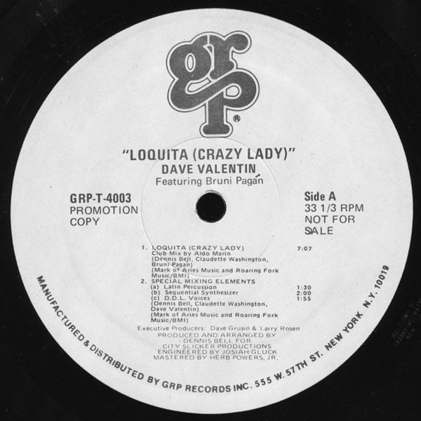 Loquita (Dame folle) Dave Valentin, Bruni Pagan