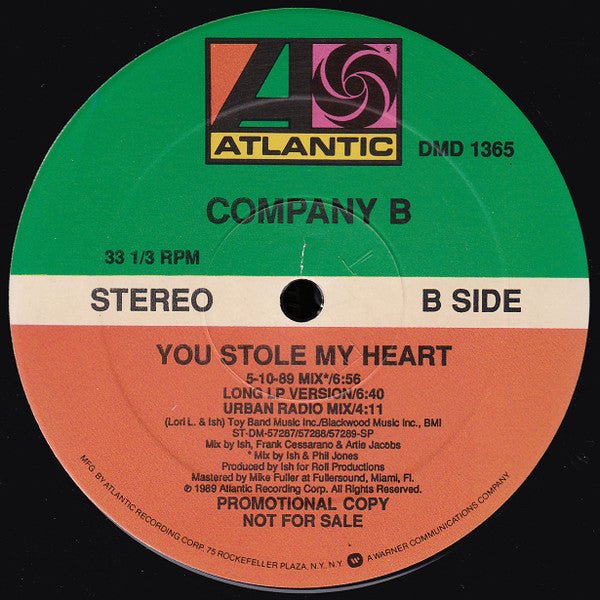 You Stole My Heart Company B