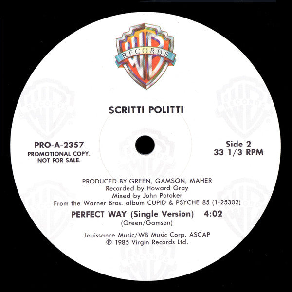 Perfect Way Scritti Politti