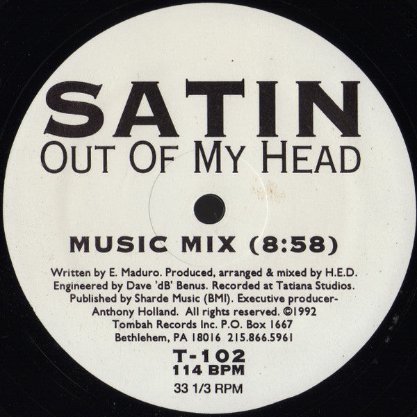 Out Of My Head Eddie Satin