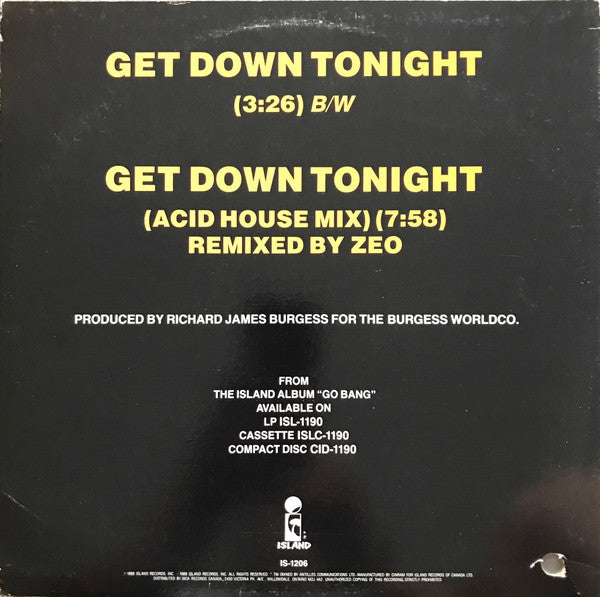 Get Down Tonight | Rectangle Triangle
