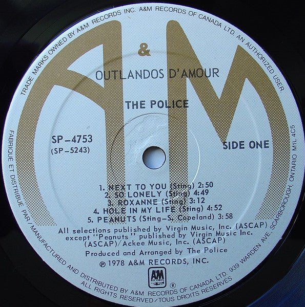 Outlandos D'Amour La police