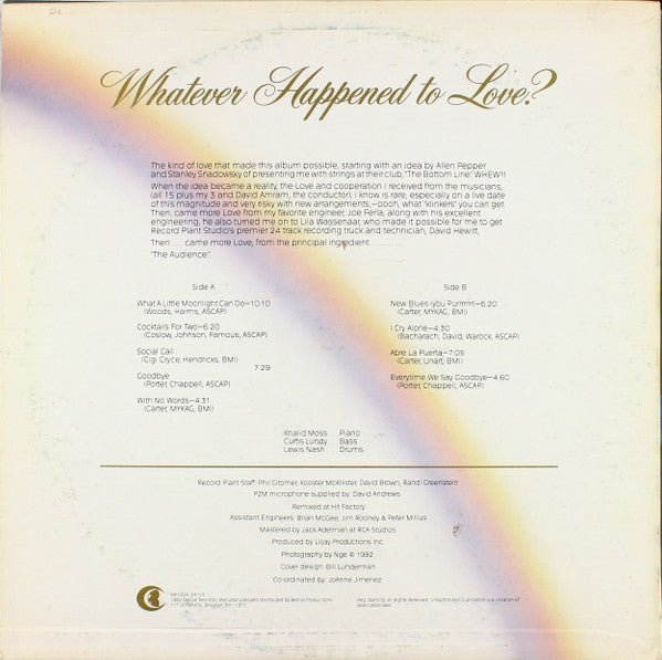 Whatever Happened To Love? Betty Carter