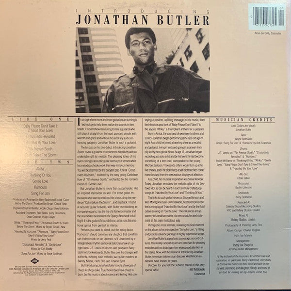 Introducing Jonathan Butler Jonathan Butler