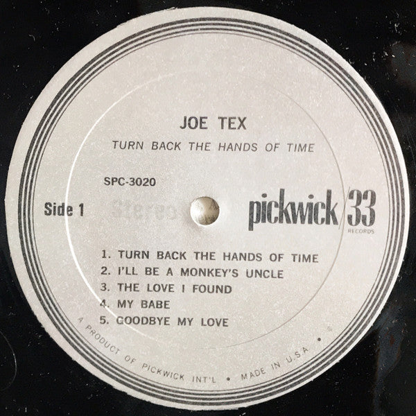 Turn Back The Hands Of Time Joe Tex